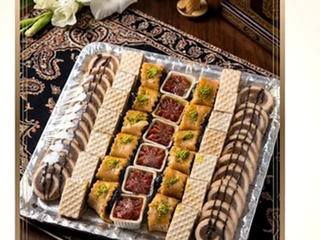 سینی حلوا و خرما مجلسی